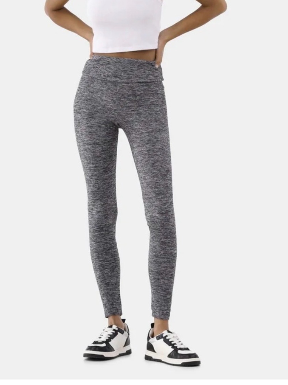 PINK Victoria's Secret Gray Marled High-Rise Leggings